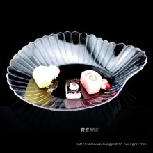 Tableware Plastic Dish Disposable Scallop Shaped Dish